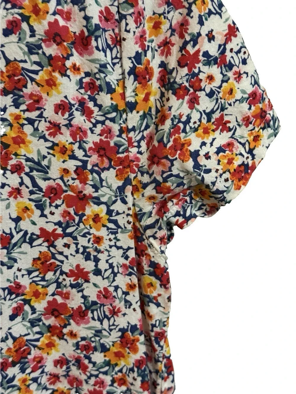 Old Navy Floral Dress Girls Navy L (10/12) Sleeveless Casual Summer Lightweight